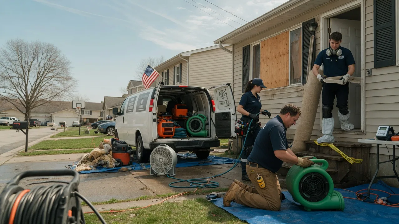 Water Damage Restoration in Kossuth, PA near me